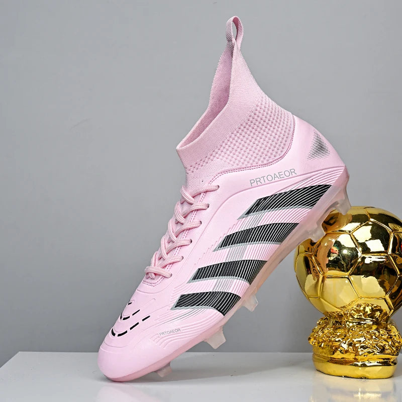 New Men Football Boots Non-Slip Comfortable Professional Boys Sneakers Soccer Shoes TF/FG Match Ankle Sports Shoes Unisex