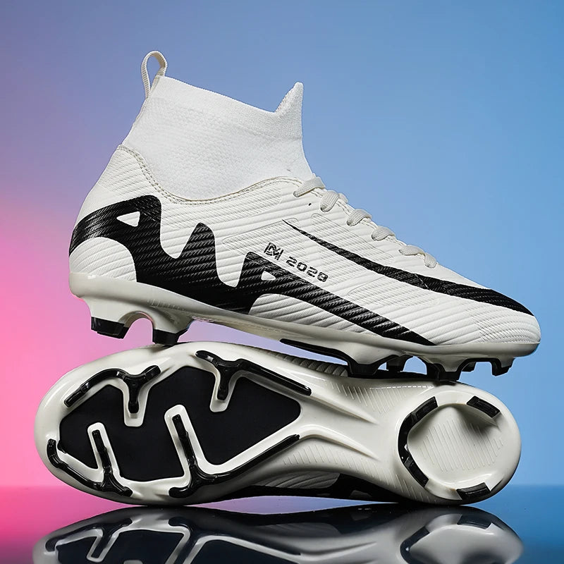 Fashion Pink Soccer Boots Men Professional Lightweight Sock Men's Football Shoe Outdoor Non-slip Original Football Boot Sneakers