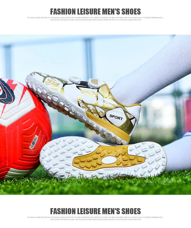 Professional Football Shoes Kids Futsal Sneakers Outdoor Low-cut Soccer Shoes Boys Lightweight Non-slip Children's Sports Shoes
