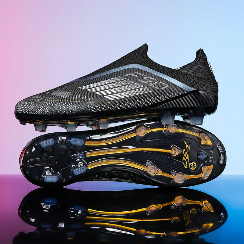 Men Football Boots Training Cleats Soccer Shoes FG Ultralight Breathable Drop Shipping Match Sport Long Spikes Indoor Sneakers