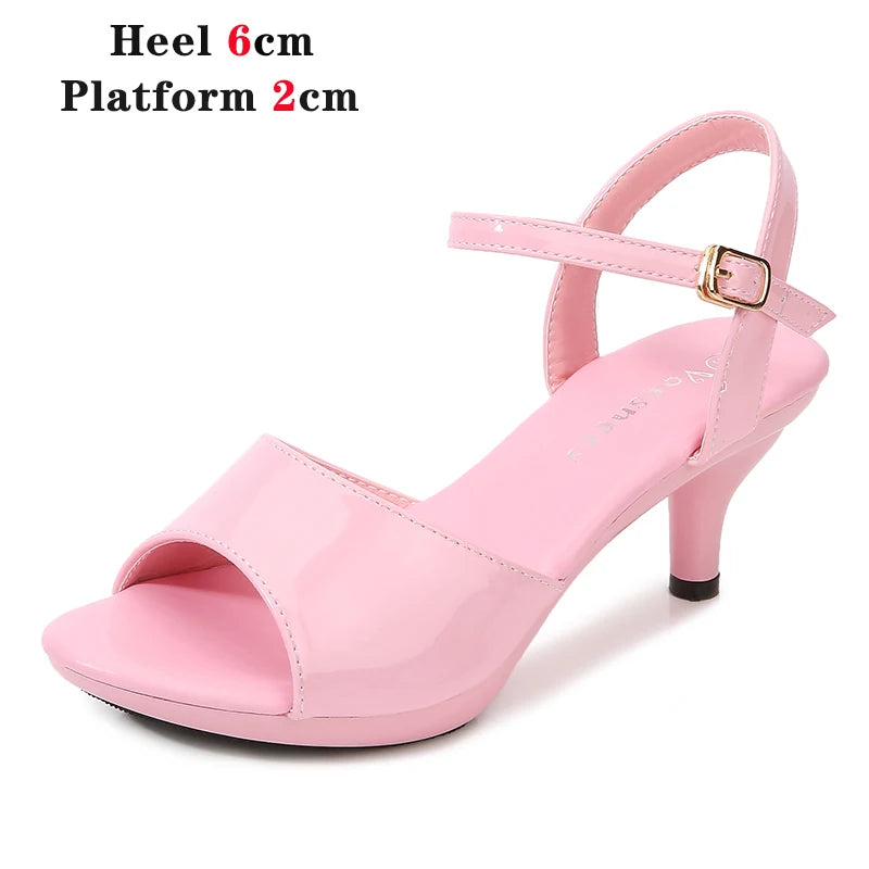 Voesnees Sandals Women Shoes  Size 43 Thin Heels Summer Naked Color Peep Toe High Heels Sexy Nightclub Party Slides Heels Shoes