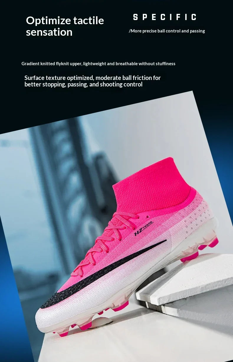 New Men Soccer Shoes Hot Sale Football Boots Women Professional TF/FG Sneakers Unisex High-quality Futsal Cleats Ultralight