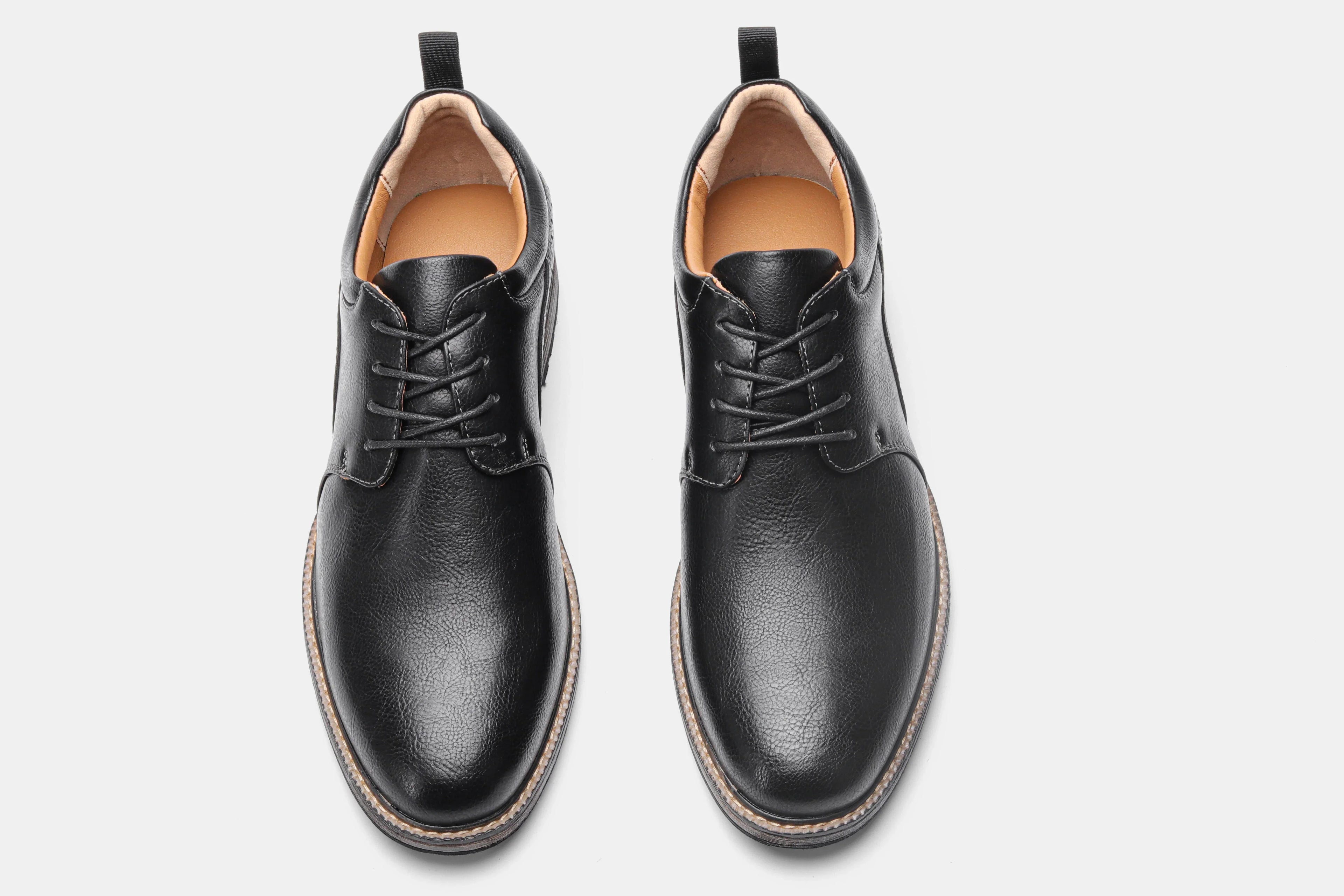 Size 40-46 Men's Casual Leather Shoes Comfortable Fashion Brand Derby Shoes