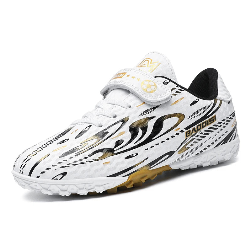 High Top Football Boots Ankle Protection Anti-collision Toe Durable AG FG Spikes Comfort Cushion Insole Outdoor Professional