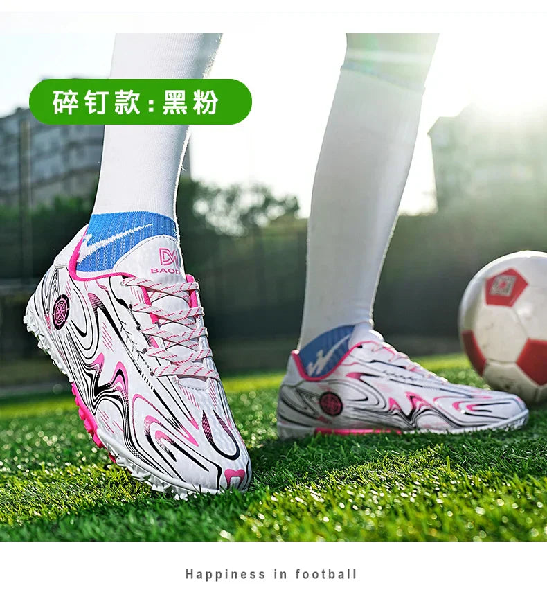 Men's football shoes with stud pattern for men, women, children, boys, teenagers, sports sneakers, outdoor training shoes