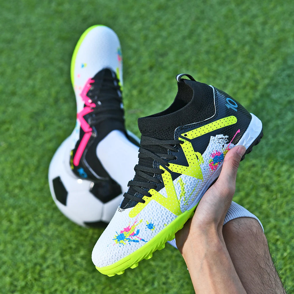 Cost-effective Adult TF Football Boots PU Blend Fabric Durable Rubber Stud Anti-slip For Amateur Adult Football Enthusiasts