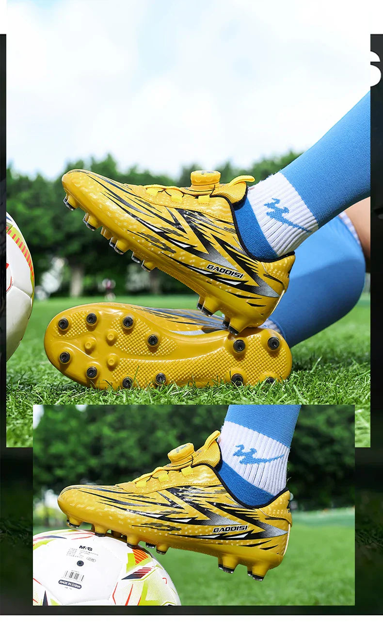 Kids Soccer Cleats Boys Football Boots Children Training Shoes Youth Ultralight Non-slip Sports Sneakers Breathable Comfortable