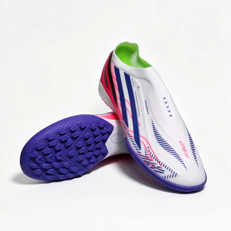 Without-lace 2026-F50 Mens Soccer Shoes Boys Training Non-Slip Turf Soccer Cleats TF/FG Football Sneakers Chuteira Campo 35-45