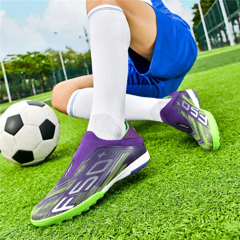 New Men Soccer Shoes Grass Cleats Futsal Comfortable Turf Football Boots Sports Ultralight Fg Non Slip Indoor Adult Non-Slip