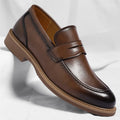 British Style Business Casual Shoes for Man Spring Autumn New Designer Leather Shoes Male Solid Color Men's Dress Elegant Shoe