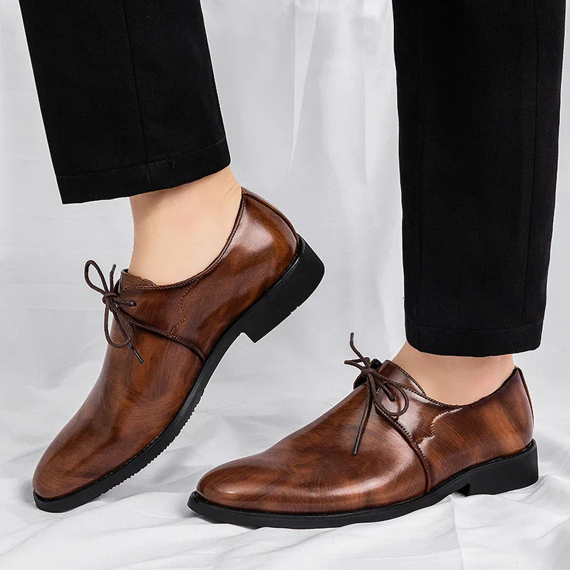 New Men's Solid-Color Belt Casual Shoe Are Comfortable And Classic Business Office Fair Dress Shoe Are Fashionable Wedding Shoes