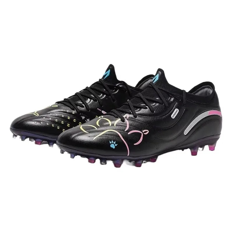 High-end Football Shoes Short Nail Anti Slip Football Boots Artificial Grass Cushioning Training Mg Football Shoes