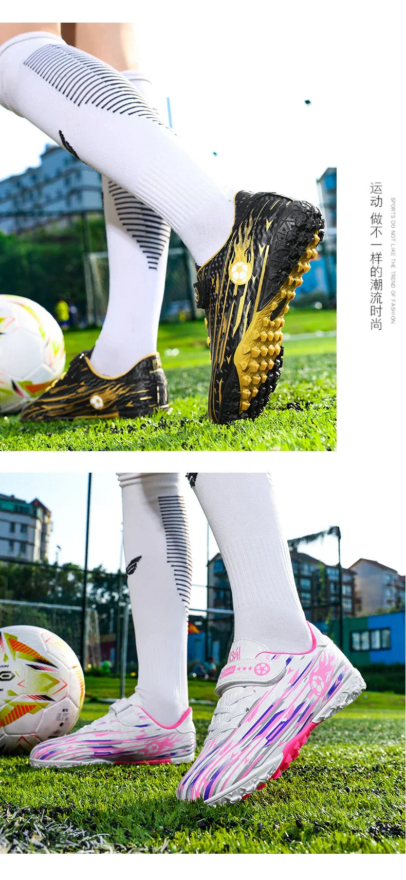 New Kids Professional Soccer Shoes Cleats TF Indoor Men Football Field Boots Original Football Society Shoes Grass Training Fast