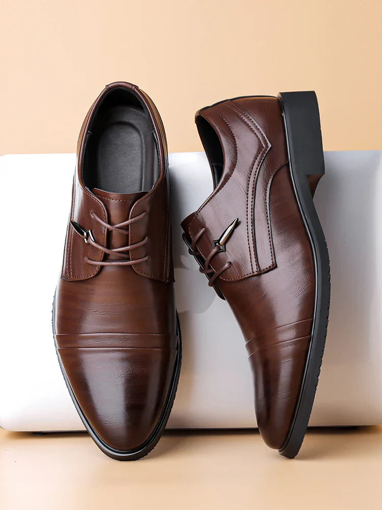 Fashion Business Dress Men Shoes Classic Leather Men's Formal Shoes Comfortable Slip On Dress Shoes Men Oxfords Size 47 48