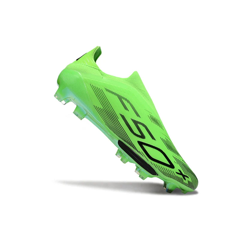 Without-lace F50+ Mens Soccer Shoes Boys Training Non-Slip Turf Soccer Cleats TF/FG Football Sneakers Chuteira Campo 39-45