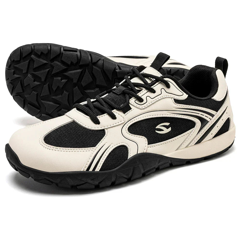 Unisex Wide Toe Barefoot Shoes Minimalist Retro Walking Sneakers Hiking Trail Running Shoes for Men Women
