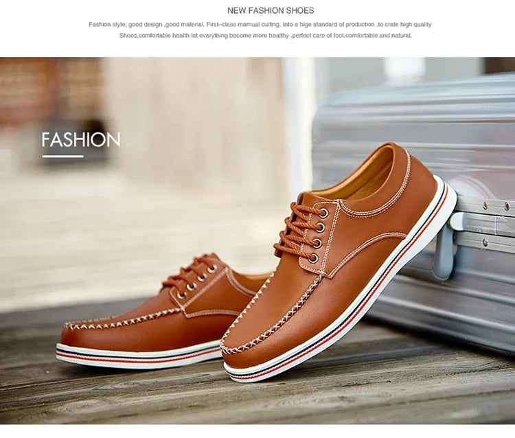 Men's casual business shoes flat shoes men's shoes handmade casual shoes British business people dress casual shoes plus size 47