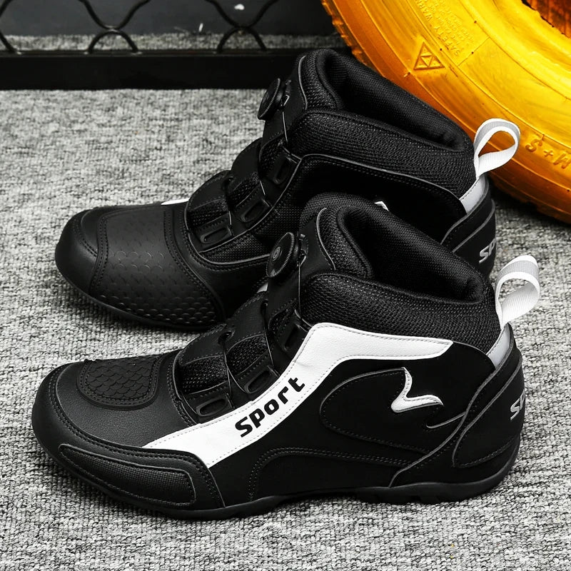 Motorcycle cycling boots four seasons new men's casual high-top safety protection shoes cross country boots outdoor riding boots