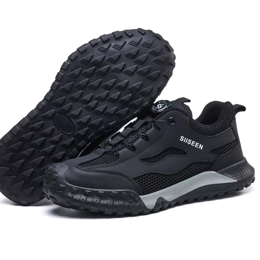 Indestructible Safety Boots  Summer Safety Shoes Men Big Mesh Breathable Steel Toe Work Shoes Security Protection Work Sneakers
