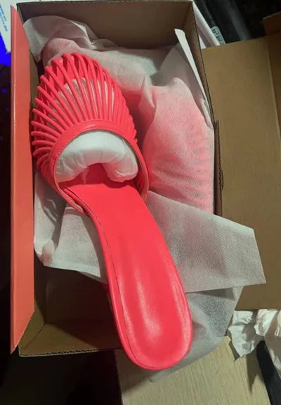 2026 New Sexy Women's Open Toe Mule Sandals - Slip On Stiletto Heels for Wedding/Party, Summer Breathable Comfort Dressy Shoes