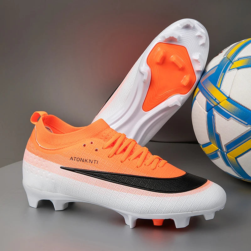 High Quality Mens Football Boots Boys Training Studded Fast Soccer Cleats Outdoor Non Slip Football Shoes for Man 36-45
