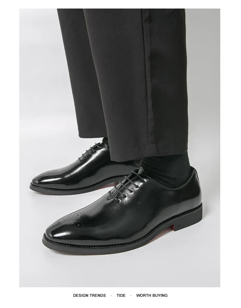 Men's Dress Shoes Trend Wedding Social Casual Leather Men Office Casual Business Shoes High Quality Formal Oxford Shoes Male