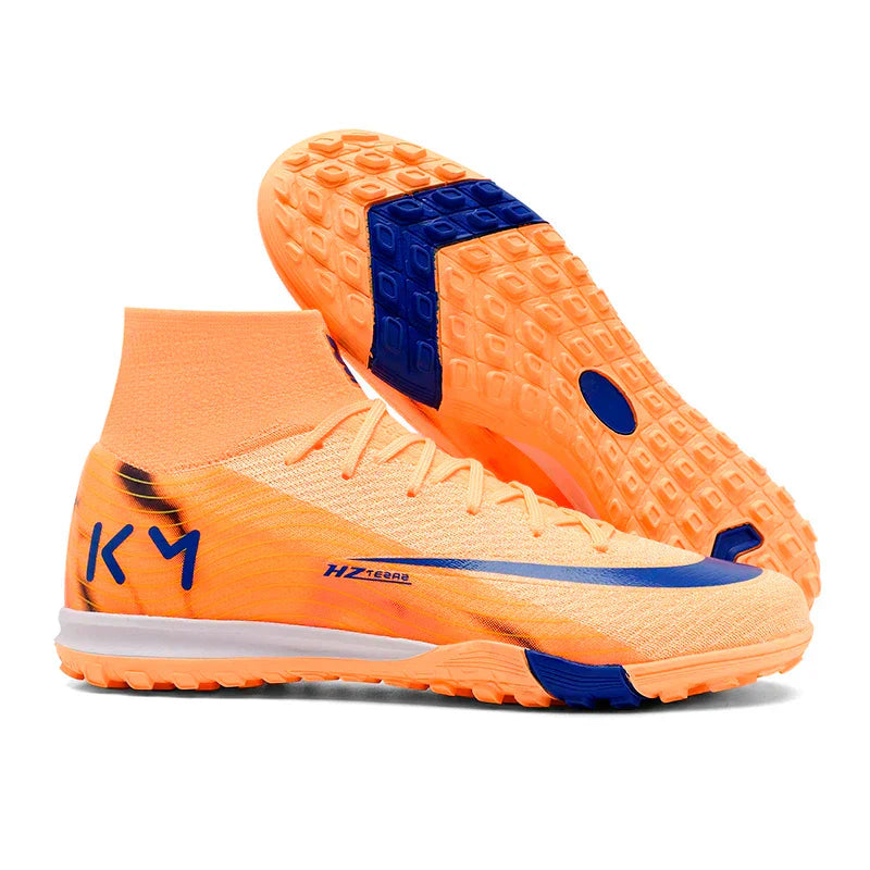 New Men Soccer Shoes Boys Cleats Adult Outdoor Breathable Football Boots Training Sport Long Spikes Non Slip Match Comfortable