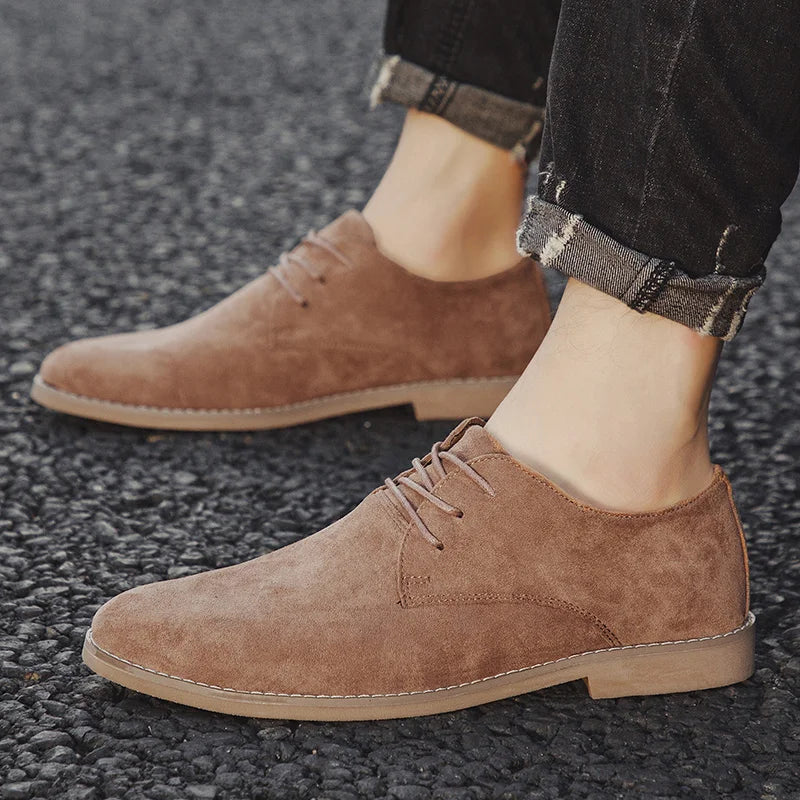 Men's Classic Oxford Shoes - Genuine Leather Formal Casual Dress Shoes British Style Comfortable Business Wear