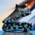 Breathable men's soccer shoes with TF broken nails, outdoor sports shoes, anti slip and effective ankle protection
