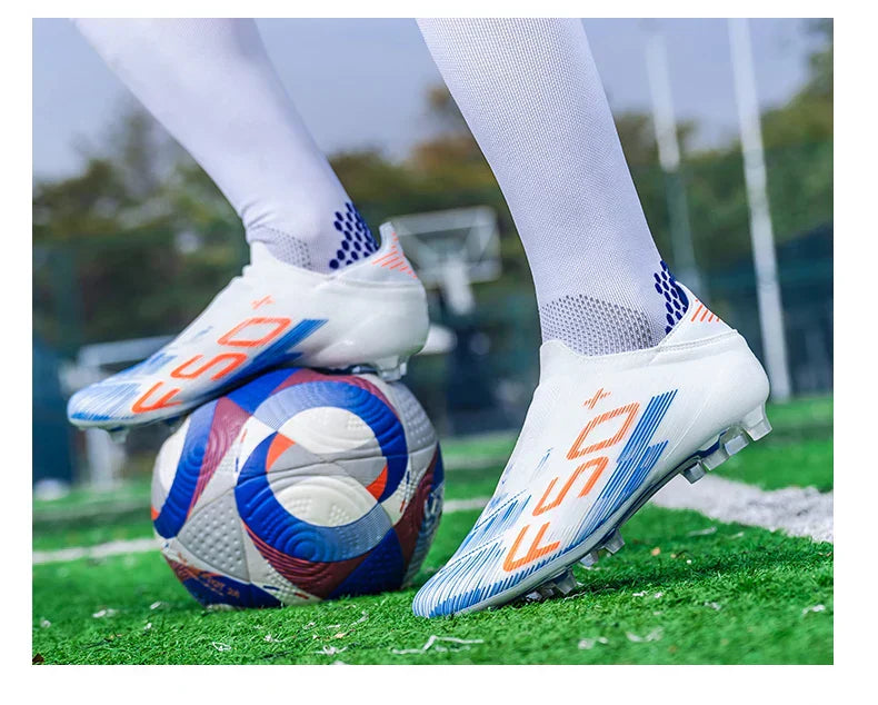 High Quality Mens Football Boots F50 Boys FG/TF Training Studded Fast Soccer Cleats Pro Non Slip Football Shoes for Man 35-45
