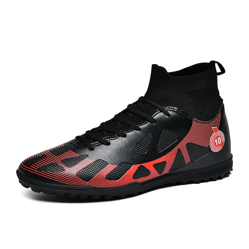 Professional Sports Football Shoes TF Broken Nail Teenagers Durable Wear Resisting Training Shoes Adult High-Tops Soccer Shoes