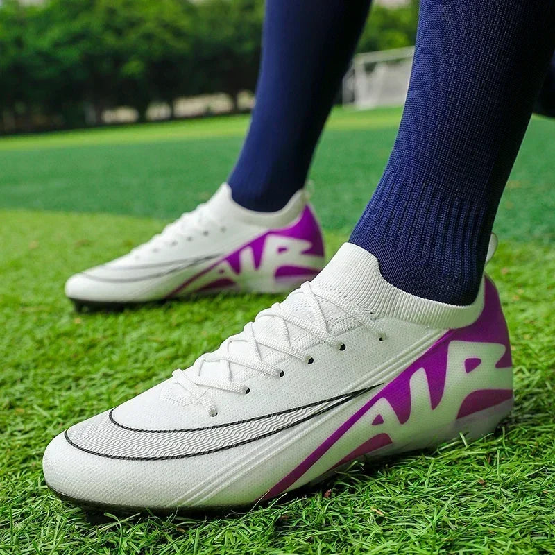 Men Football Boots Non-Slip Grass Training Sport Ultralight Soccer Shoes Unisex Outdoor Sports Shoes Breathable Drop Shipping