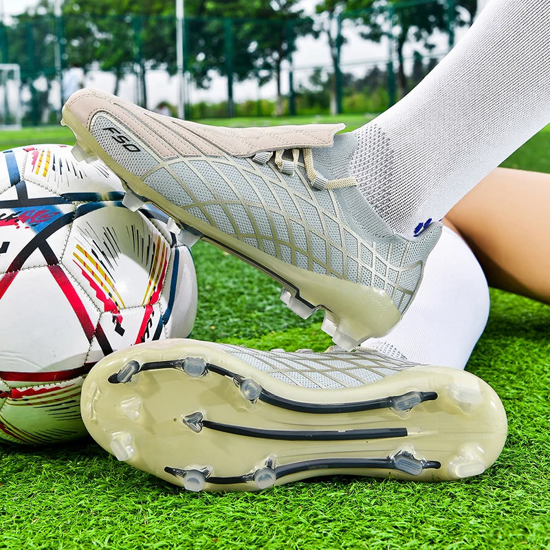 High Quality Mens Soccer Shoes Training Non-Slip Turf Soccer Cleats FG Football Sneakers Chuteira Campo