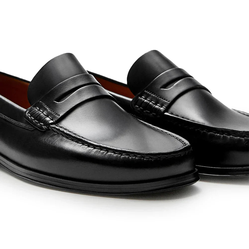Vintage Calf Leather Loafers Breathable Slip on Moccasins Driving Designer Casual Cowhide Shoes for Men