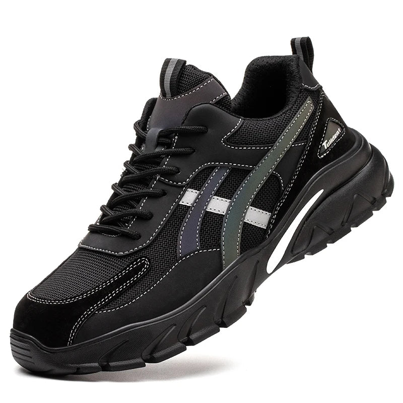 Safety Shoes Men Boots Women Plastic toe cap Sport Snekers Puncture Proof Crash Proof Light Wear Resistant Industrial Quality