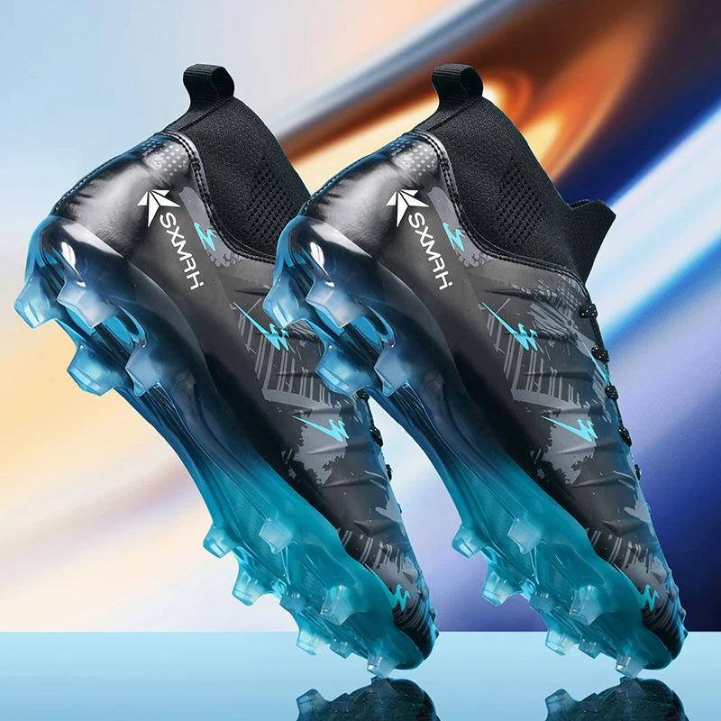 Double Star FG Long Studs Soccer Cleats Size 35-46 Breathable Wearproof Outdoor Natural Grass Unisex Professional Football Shoes