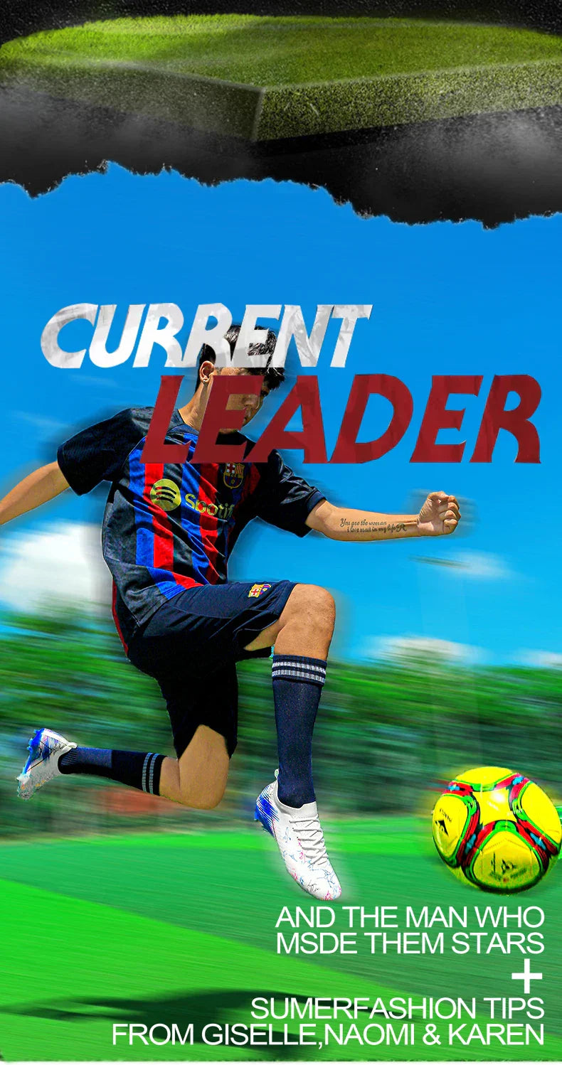 New Men's Football Boots Cleats Non-Slip Sneakers Training Soccer Shoes Top Quality FG Wholesale Drop Shipping Unisex Adult