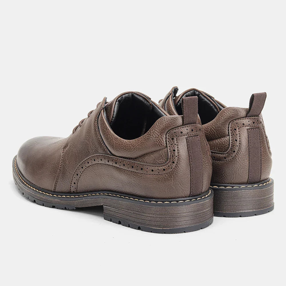 Men Casual Shoes Fashion Brand Comfortable 2025 Leather Shoes#KD826