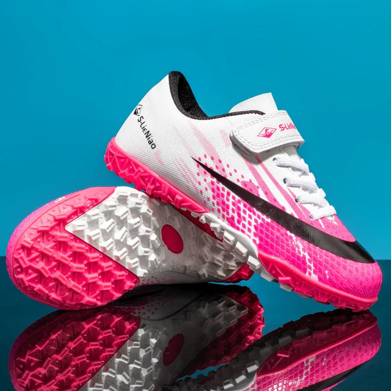 New Kids Professional Football Boots Training Shoes Soccer Shoes Turf Match Grass Ultralight Cleats Boys Non-Slip Drop Shipping