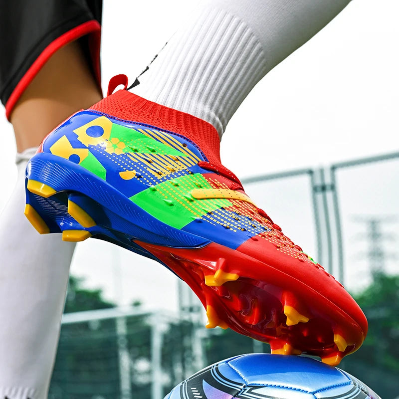 New Professional Men Football Boots Society Soccer Shoes Cleats Indoor Football Field Boot Original Training Fast Chuteira Campo