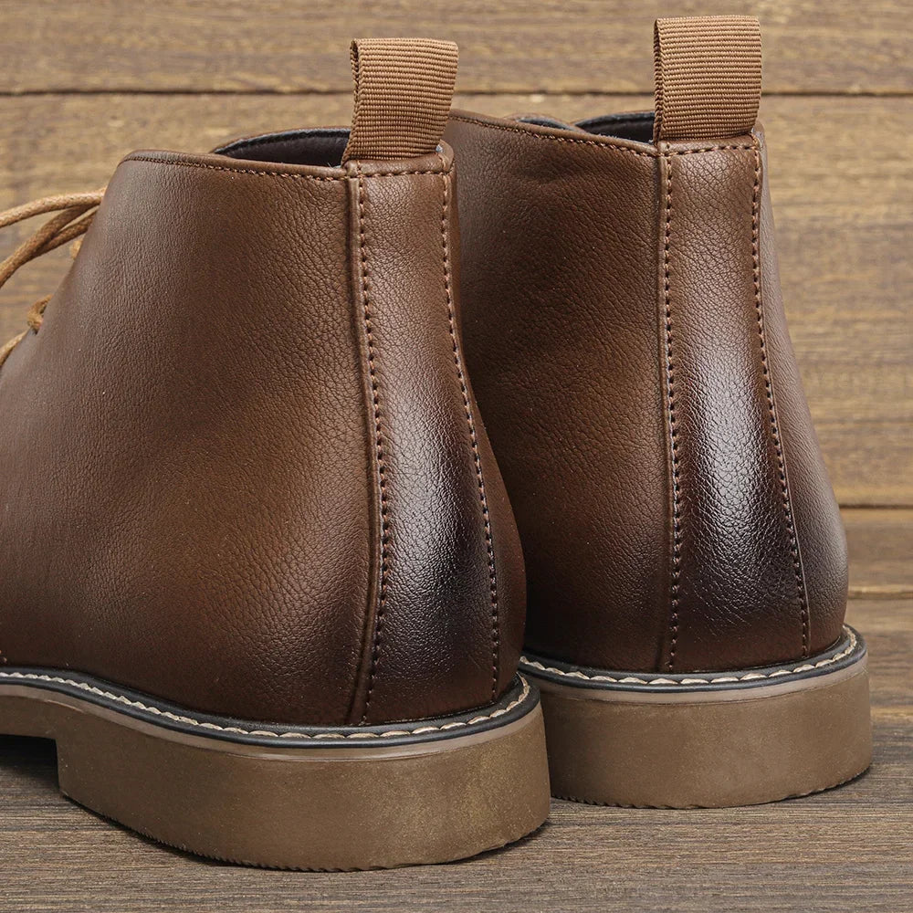 New Style Retro Men Ankle boots Brand Plus Desert Boots Comfortable Leather Boots For Men