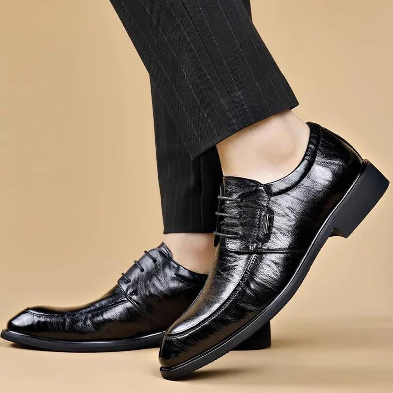 Men's Lace-Up Oxford Shoes outdoor Leather Business dress Formal shoes office Footwear big size 48 49 50