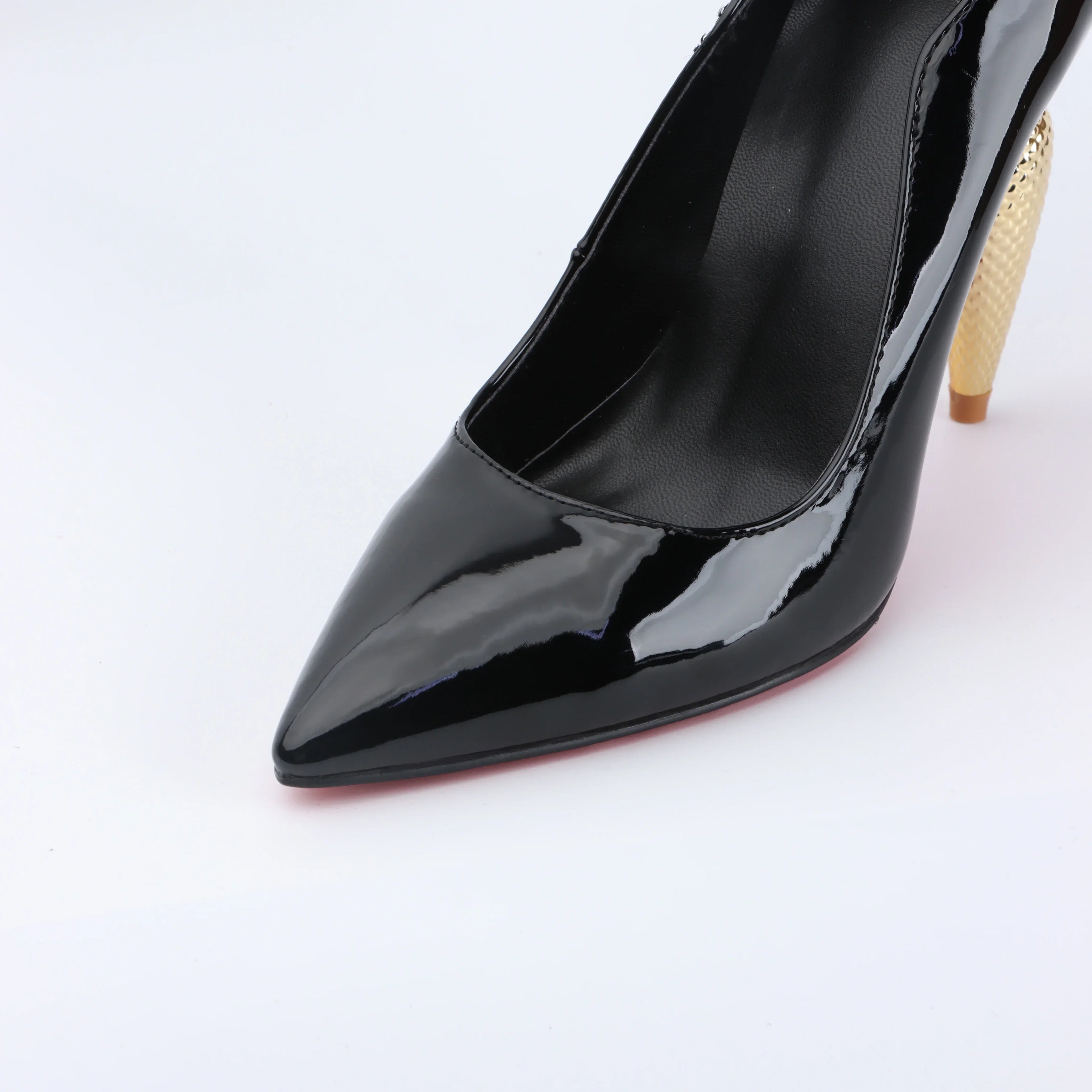 luxury Red Bottom Black Pointed toe Heels for Women Shoes 2024 Elegant and Classy Designer Slingback Heels High Quality big Size