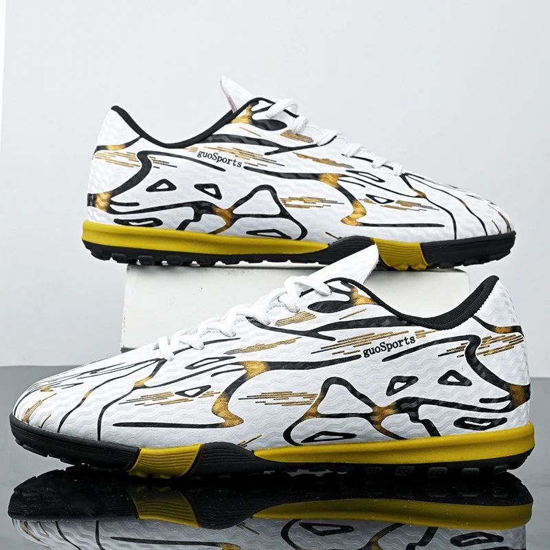 Breathable Summer Football Boots With Long And Turf Studs, Fine Craft And Stable Support, Great For Adolescent