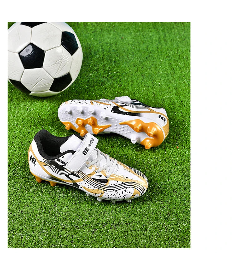 New Men Kids Professional Soccer Shoes Grass Boys Ultralight Football Boots Match Training Shoes Cleats Non-Slip Drop Shipping