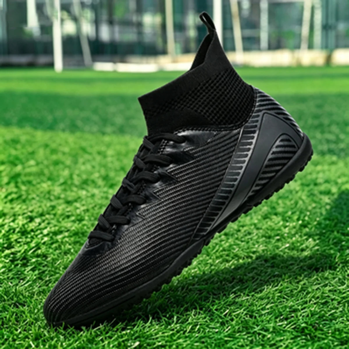 Sport Essential TF Turf football shoes Integrated PU Fabric Rubber Sole Anti-slip Wearable Unisex Casual Football Shoes