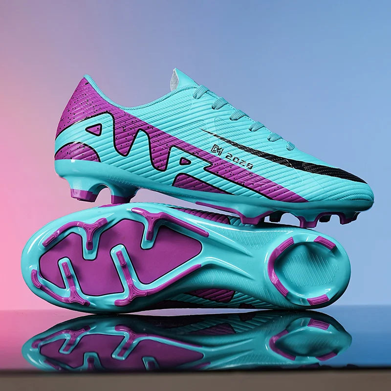 High Quality Mens Soccer Shoes Society Ultralight Turf Soccer Cleats Kids Sneakers Training Football Boots Chuteira Campo 32-46