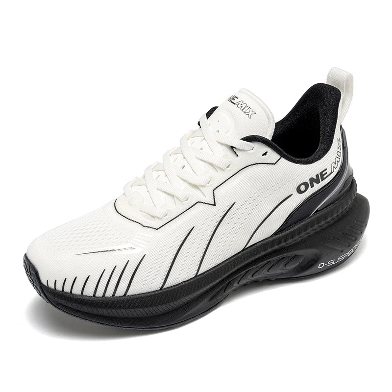 Cushioning Running Shoes For Men Suitable Heavy Runners Lace Up Sports Women Non-slip Outdoor Athletic Male Sneakers