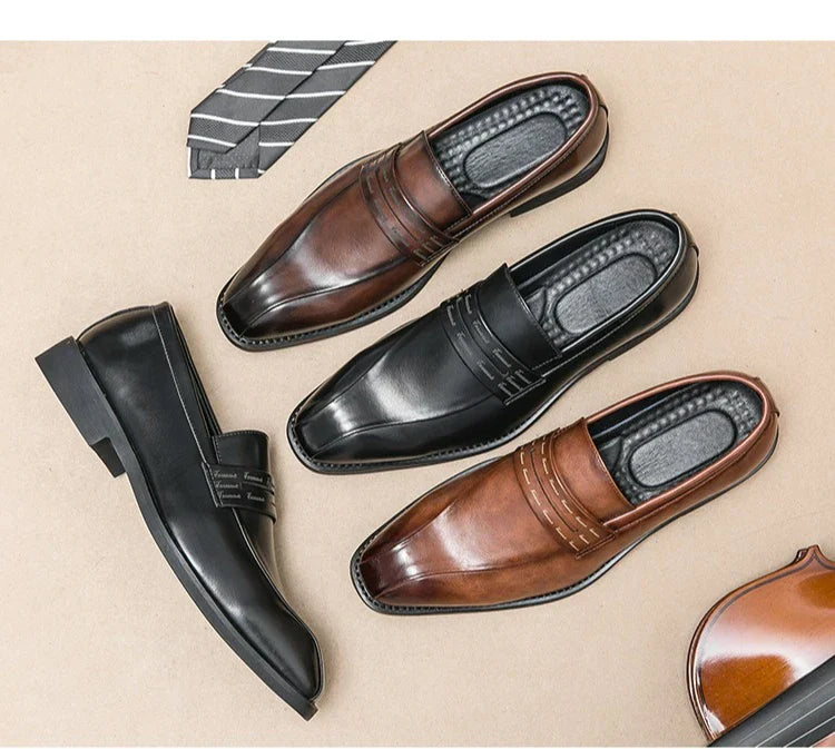 Mens Formal Business Oxford Shoes European Style Classic Comfortable Dress Shoes for Men