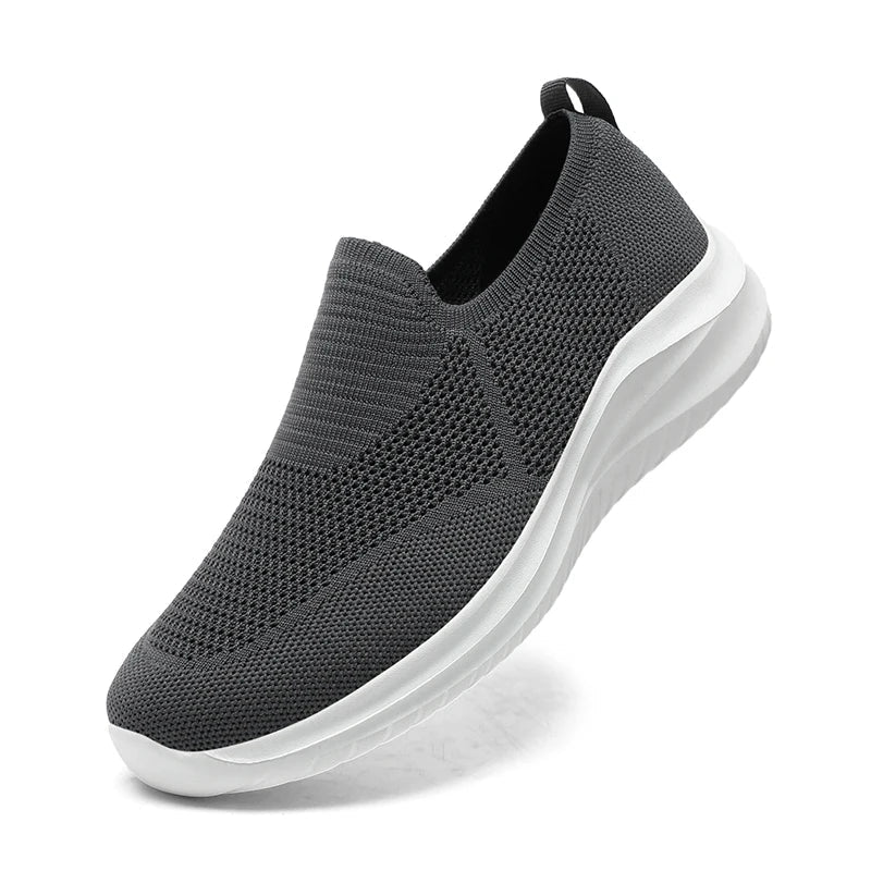 Men's Vulcanized Shoes Fashion Breathable Outdoor Mesh Casual Sneakers Lightweight Comfortable Men Tenis Masculino Walking Shoes